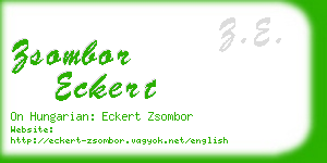 zsombor eckert business card